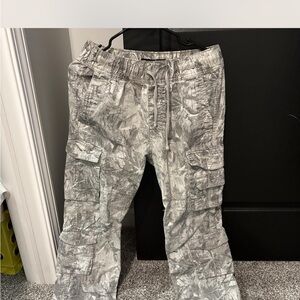 Hollister Gray Camouflage Cargo Pants